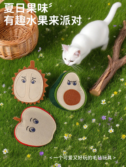 Felt Cat Toy Self-Pleasure Cat Stick Contains Insect Galls, Small Bells, Cat Toys, Teething and Chewing Toys