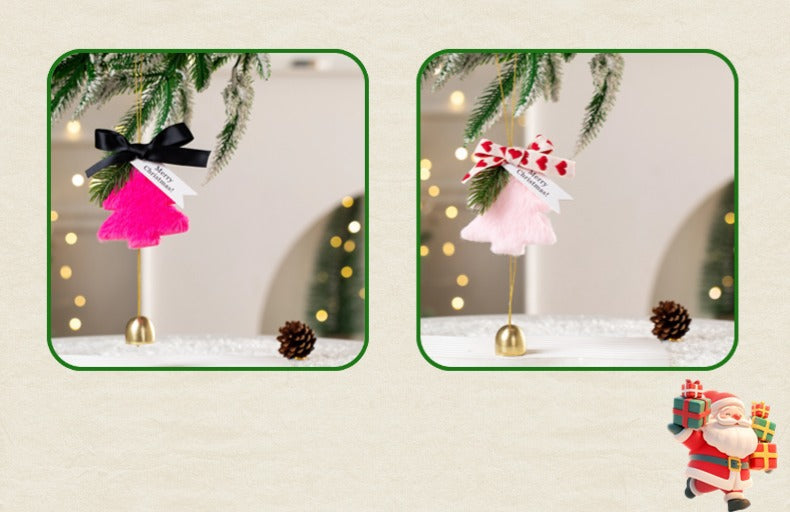 New Christmas Decorations Christmas Bow Bell Pendant Christmas Tree Decorations Atmosphere Scene Pendant