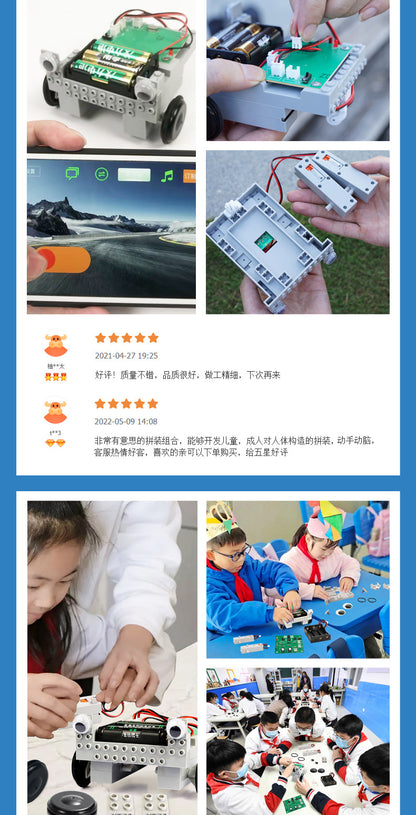Artificial Intelligence Programming Car Elementary School Students Steam Children's Toys Science Laboratory Intelligent Enlightenment Educational Toys