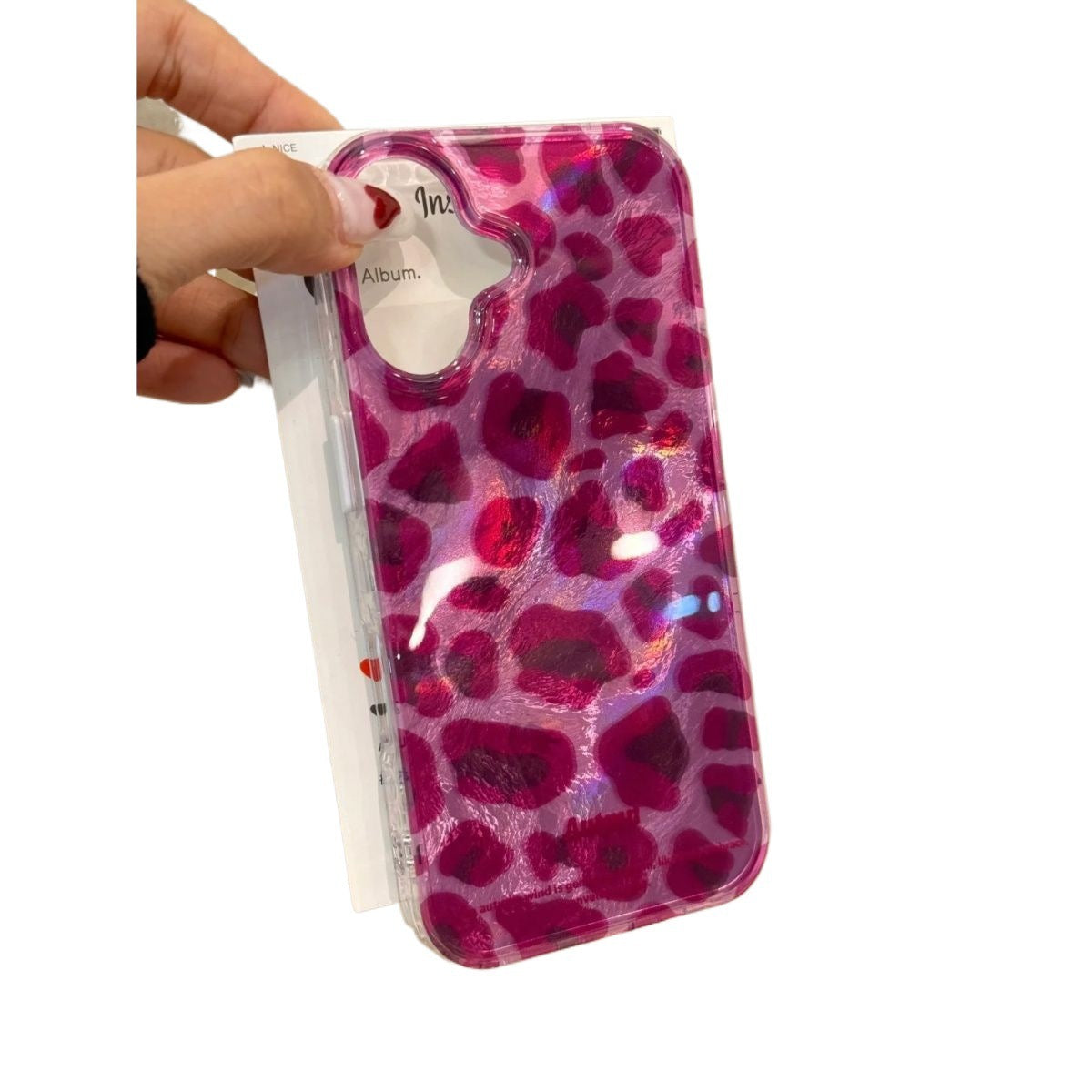 Purple Leopard Print Suitable for Apple 17Promax Mobile Phone Case Large Hole Swirl Goddess Stylish Iphone16 Protective Cover