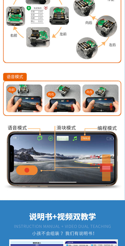 Artificial Intelligence Programming Car Elementary School Students Steam Children's Toys Science Laboratory Intelligent Enlightenment Educational Toys
