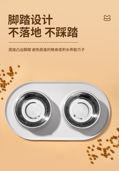 Silicone Pet Dog Bowl Placemat Cat and Dog Eating Non-Slip Anti-Splash Food Plate Mat Cat Bowl Dog Bowl Waterproof Tray
