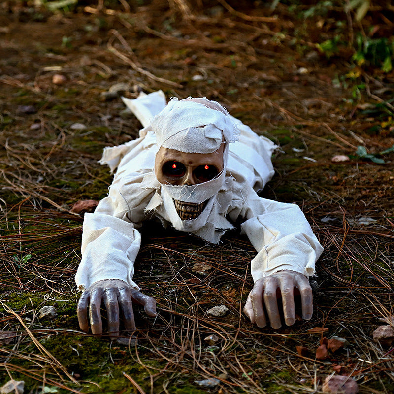 Halloween New Product Electric Crawling Ghost Decoration Props Toy Ornaments Cross-Border Horror Props Pumpkin Lantern