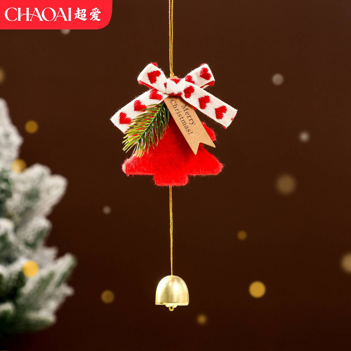 2026 New Christmas Decorations Christmas Bell Garland Pendant Christmas Tree Decorations Atmosphere Scene Hangings
