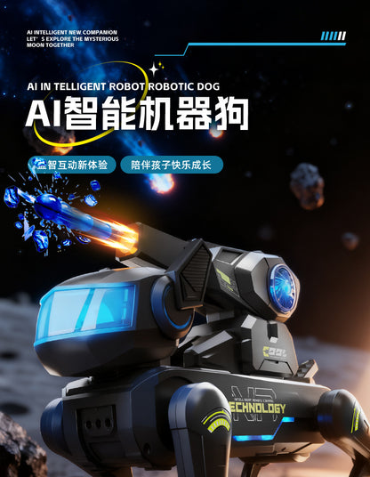 Remote Control Ai Smart Toy Robot Dog Children's Water Bomb Mechanical Dog Toy Companion Interactive Programming Birthday Gift