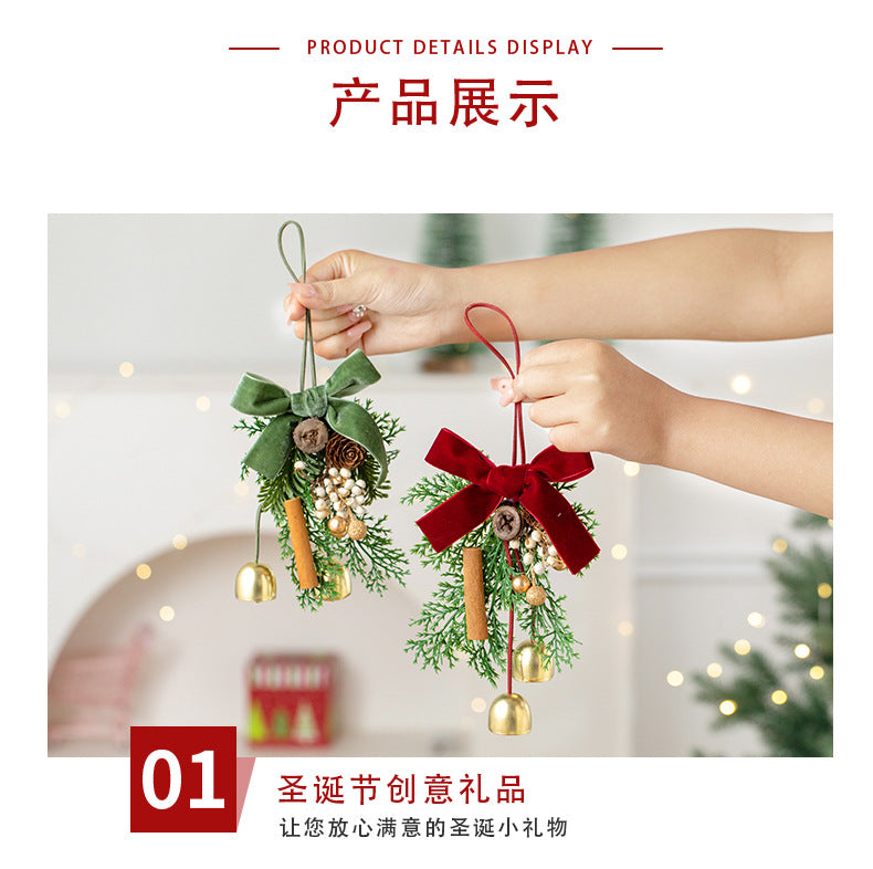 2026 New Christmas Decorations Christmas Bell Garland Pendant Christmas Tree Decorations Atmosphere Scene Hangings