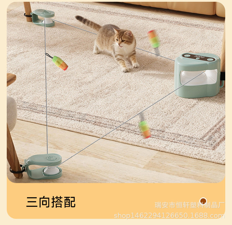Cross-Border Cat Pet Chaser with Remote Control, Bird Sounds, Smart Self-Entertainment, Boredom-Relief Pet Cat Toy Supplies