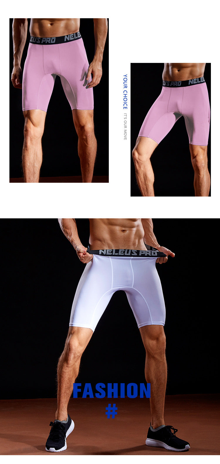 Sports Outdoor Yoga Pants Spring and Summer Fitness Running Marathon Base Shorts Quick-Drying Tight Compression Five-Point Shorts for Men