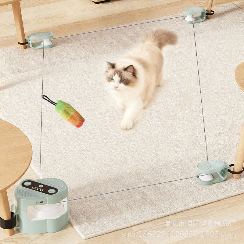 Cross-Border Cat Pet Chaser with Remote Control, Bird Sounds, Smart Self-Entertainment, Boredom-Relief Pet Cat Toy Supplies