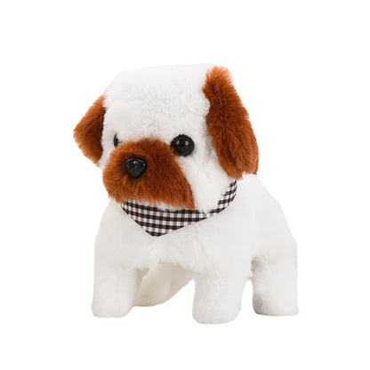 1 Electric Stuffed Toy Dog Simulation Dog Can Walk Bark and Rock Tail Street Stall Pet Toy Night Market Wholesale