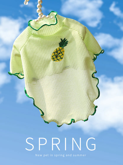 Spring and Summer Dog Cat Pet Clothes Base Shirt Autumn Two-legged Clothes Teddy Panda Home Clothes Dog Supplies Clothing