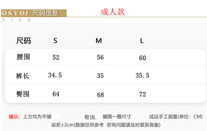 New Cross-Border European and American Fashion Cartoon Printed Shorts High Waist Hip Lifting Sports Fitness Running Yoga Three-Quarter Pants for Women