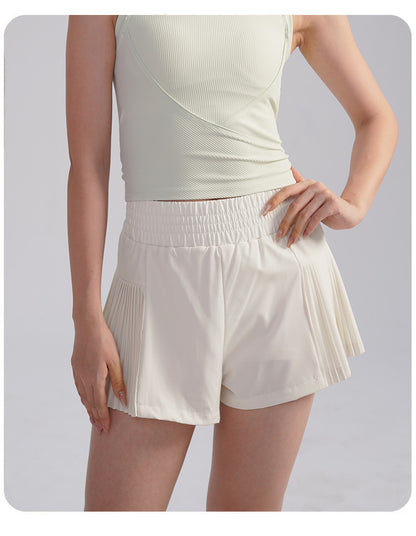 Loose Sports Shorts Summer High-Waisted Anti-Exposure Breathable Running Outdoor Pilates Yoga Three-Point Pants Thin Style