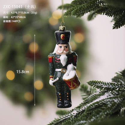Christmas decoration small pendant gingerbread man plate House crutch car pendant Christmas tree Christmas wreath pendant
