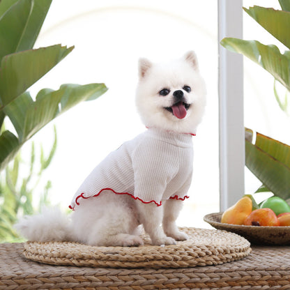 Spring and Summer Dog Cat Pet Clothes Base Shirt Autumn Two-legged Clothes Teddy Panda Home Clothes Dog Supplies Clothing