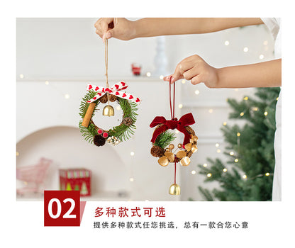 2026 New Christmas Decorations Christmas Bell Garland Pendant Christmas Tree Decorations Atmosphere Scene Hangings