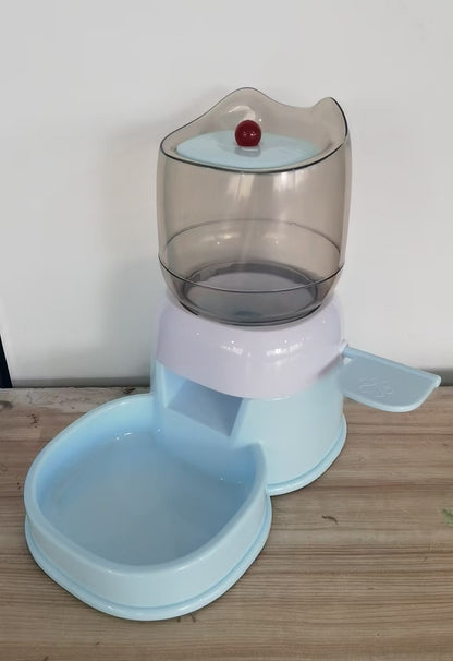Automatic Pet Feeder for Cats and Dogs, Large-Capacity Foot-Operated Food Dispenser, Pet Push-Type Feeder, Pet Bowl