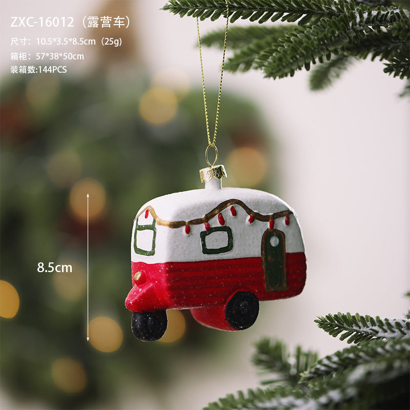 Christmas decoration small pendant gingerbread man plate House crutch car pendant Christmas tree Christmas wreath pendant