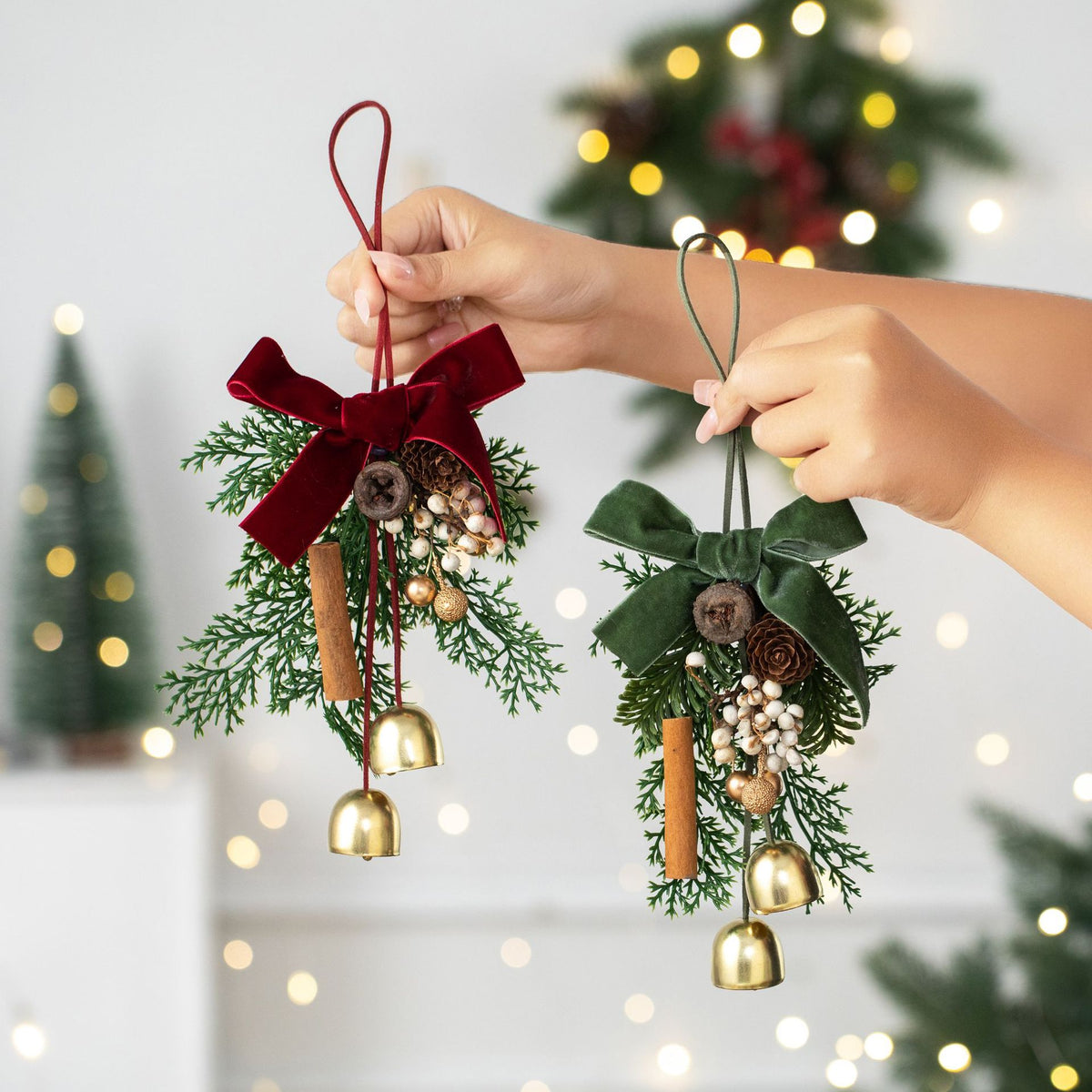 2026 New Christmas Decorations Christmas Bell Garland Pendant Christmas Tree Decorations Atmosphere Scene Hangings
