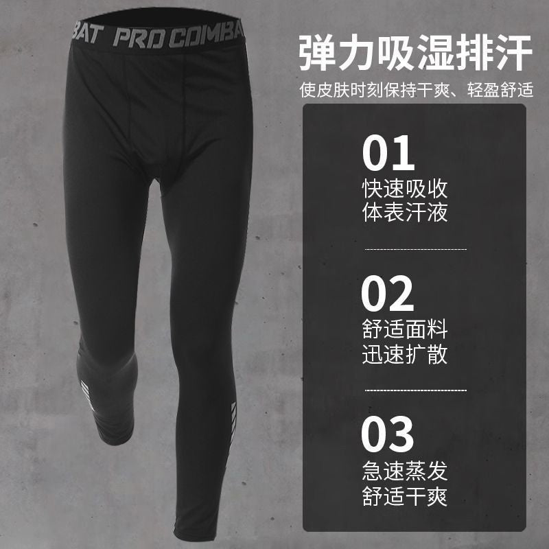 Sports suit Men's Fitness Clothes Summer Tights Thin Ice Silk Quick-drying Short-sleeved Running Shorts Casual Morning Running Clothes