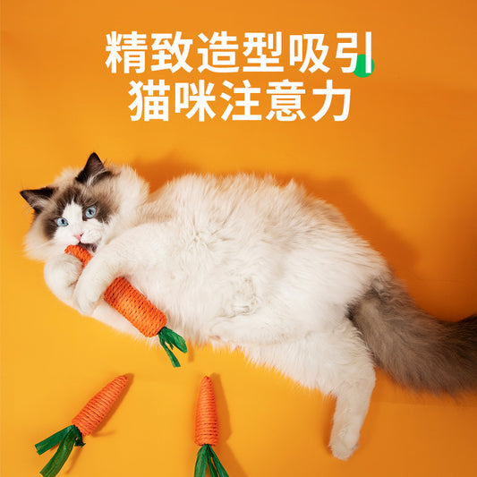 New bite cat toy self-hi cat toy bite-resistant sound relief artifact pet toy wholesale