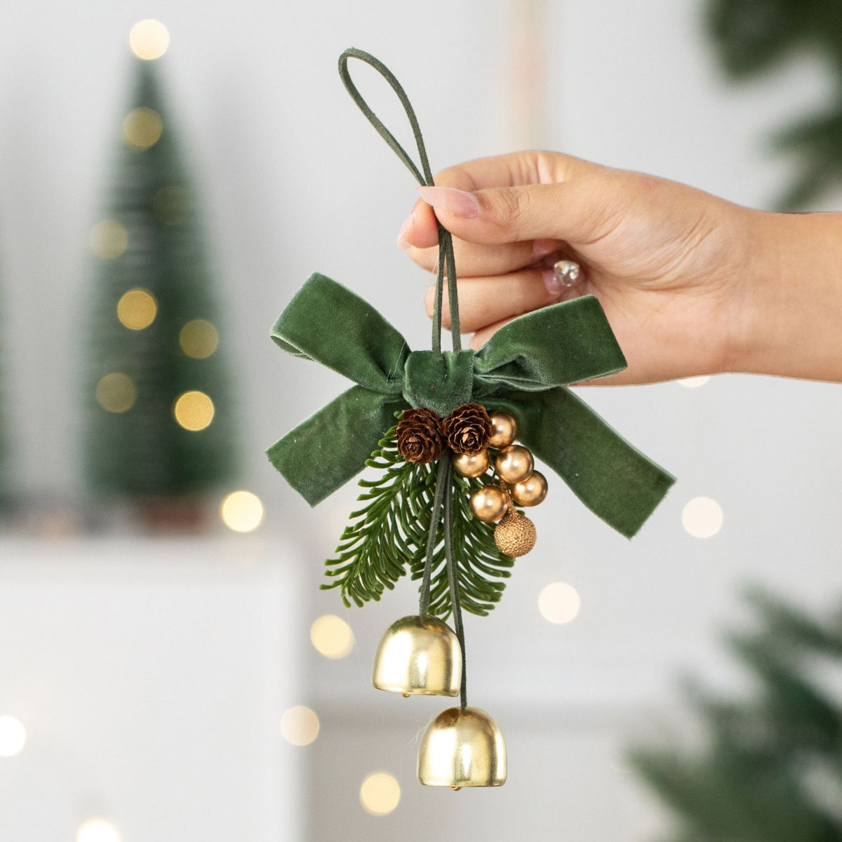 2026 New Christmas Decorations Christmas Bell Garland Pendant Christmas Tree Decorations Atmosphere Scene Hangings