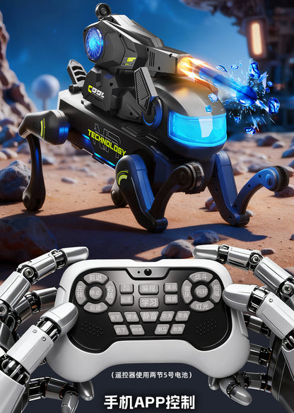 Remote Control Ai Smart Toy Robot Dog Children's Water Bomb Mechanical Dog Toy Companion Interactive Programming Birthday Gift