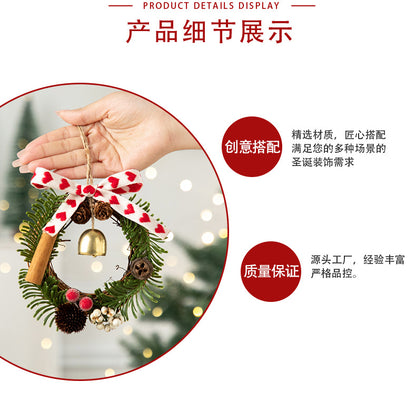 2026 New Christmas Decorations Christmas Bell Garland Pendant Christmas Tree Decorations Atmosphere Scene Hangings