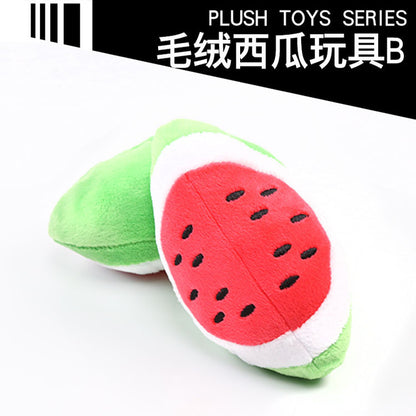 Digital Dog Manufacturer Direct Sales Dog Toys Cat Sound Toys Banana Carrot Chicken Leg Pet Cat Plush Shrimp Toys Cute