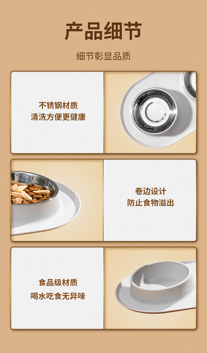 Silicone Pet Dog Bowl Placemat Cat and Dog Eating Non-Slip Anti-Splash Food Plate Mat Cat Bowl Dog Bowl Waterproof Tray