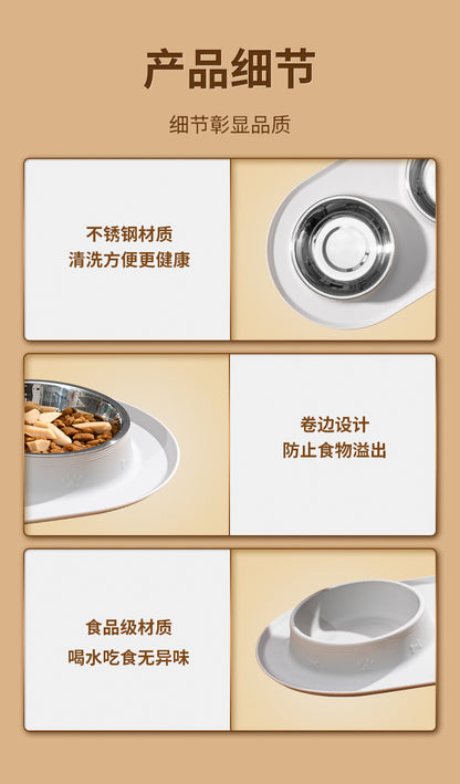 Silicone Pet Dog Bowl Placemat Cat and Dog Eating Non-Slip Anti-Splash Food Plate Mat Cat Bowl Dog Bowl Waterproof Tray