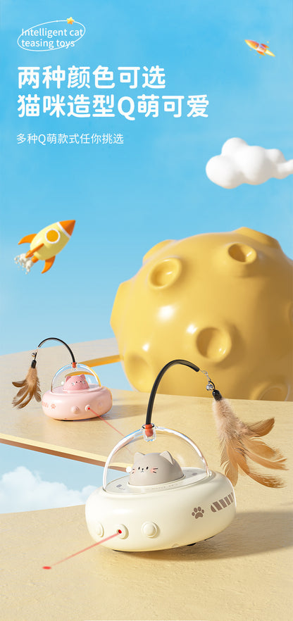 Smart Cat Toy Cross-border Cat Toy Lazy Cat Toy to relieve boredom Self-hi Feather Cat Toy Cat Toy