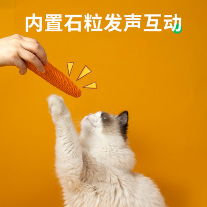 New bite cat toy self-hi cat toy bite-resistant sound relief artifact pet toy wholesale