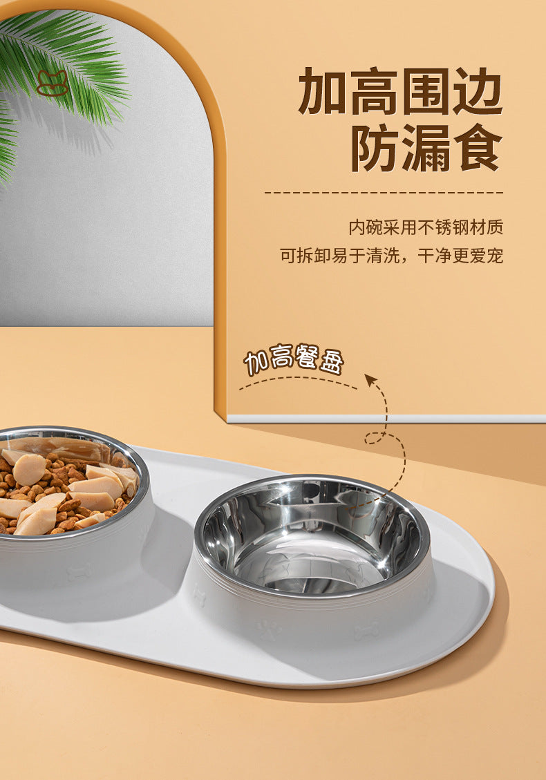 Silicone Pet Dog Bowl Placemat Cat and Dog Eating Non-Slip Anti-Splash Food Plate Mat Cat Bowl Dog Bowl Waterproof Tray