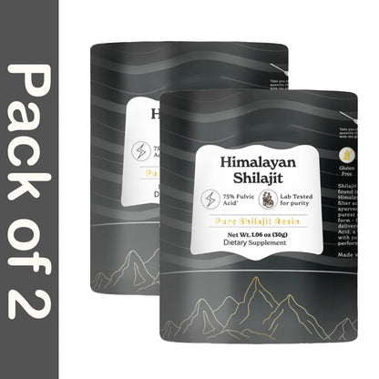 Pure Himalayan Shilajit Resin High Potency Gold Grade 75%+ Fulvic Acid 85+ Trace Minerals Resin for Energy Boost & Immune Suppor