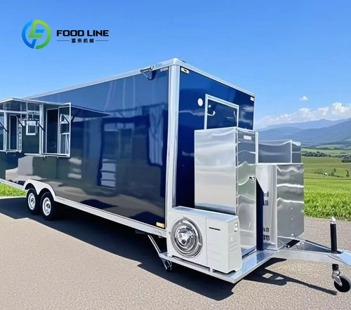 Customized Fully Equipped Mobile Dining Car - BBQ Pizza Coffee Ice Cream Hot Dog Snack Concession Trailer