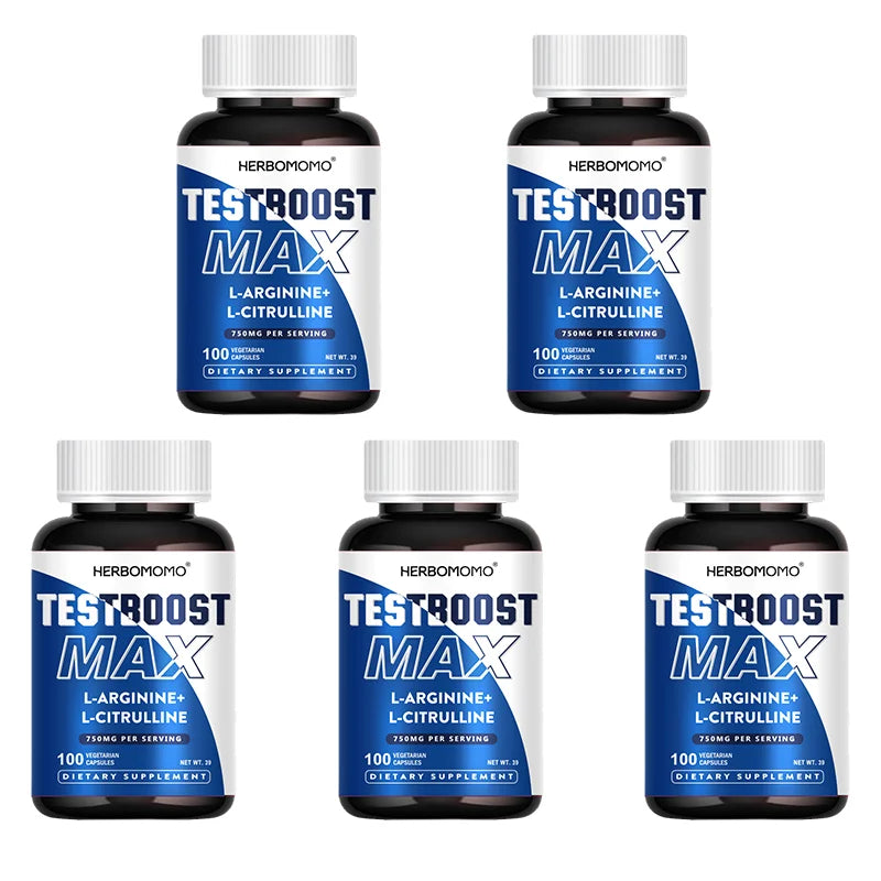 100 Capsules L-Arginine & L-Citrulline Male Enhancing Supplement for Reproductive Health Natural Energizer Supporting Energy And