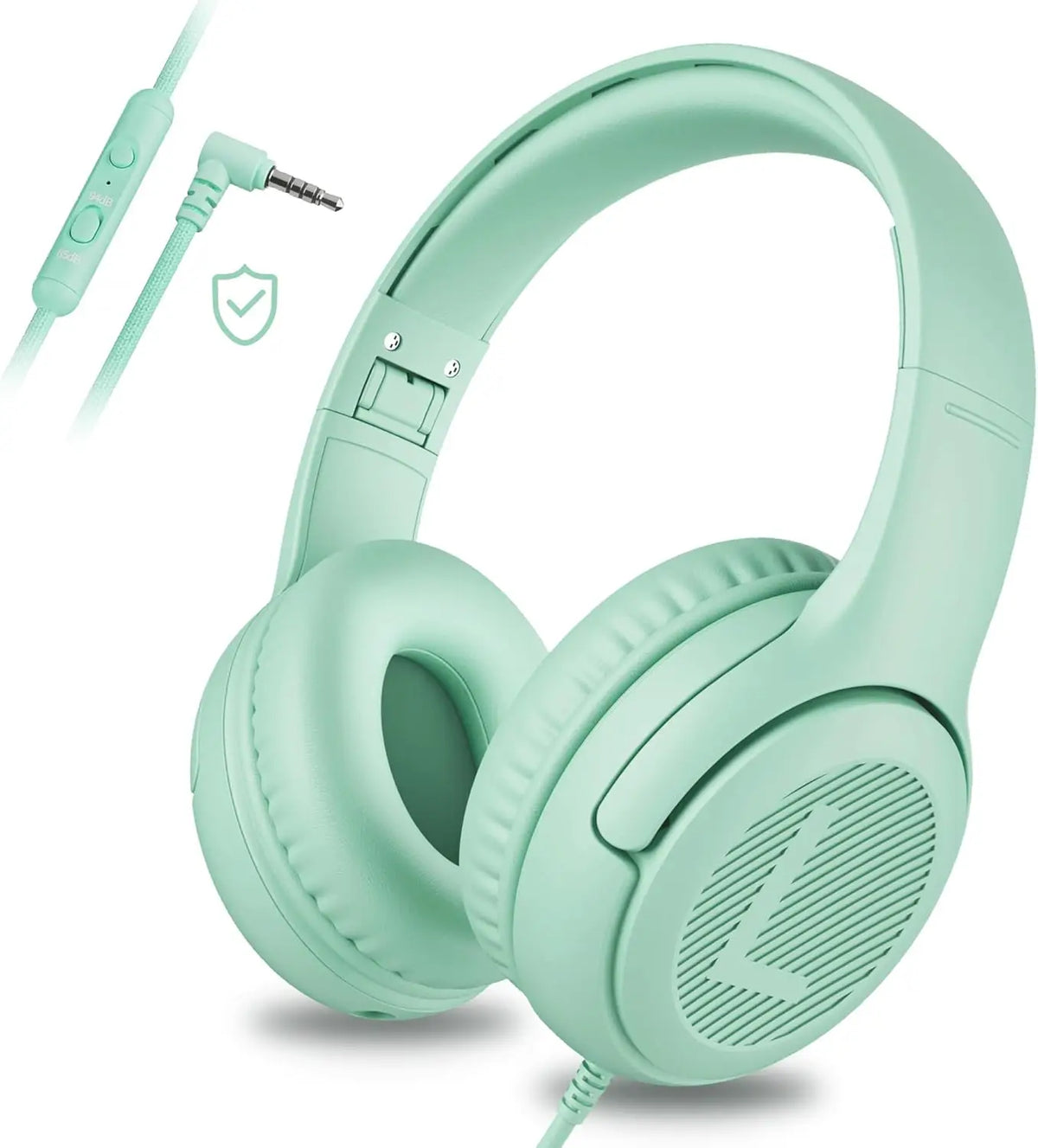 AWATRUE AT2 Headset,3.5mm Surround Stereo Gaming Headphones with Mic Soft Memory Earmuffs for PC,Laptop,Kids for School Toddler