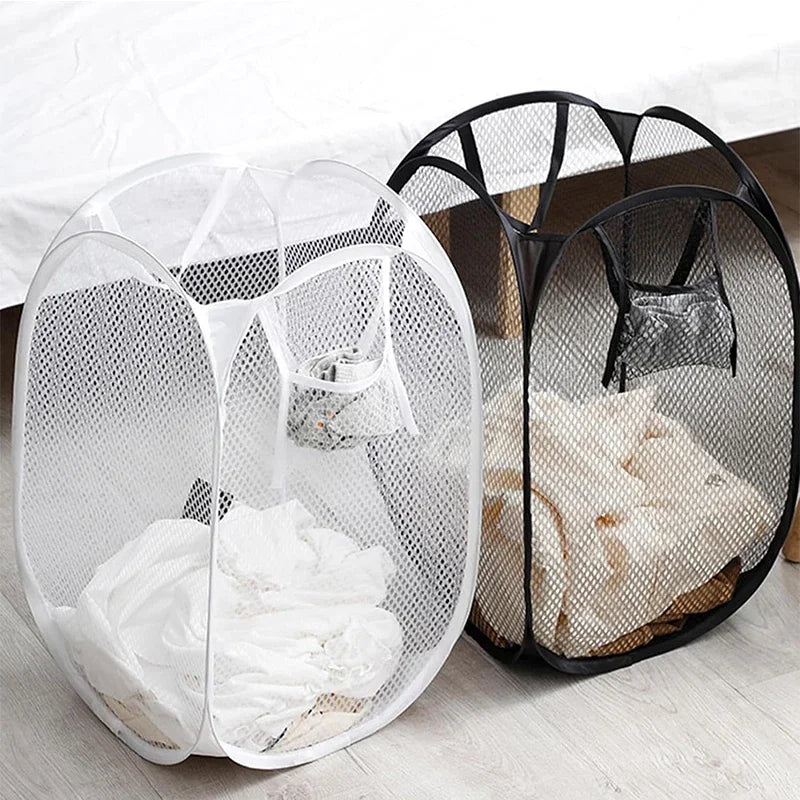 Household Dirty Clothes Basket Foldable Storage Basket University Dormitory Living Room Storage Bucket Laundry Bag