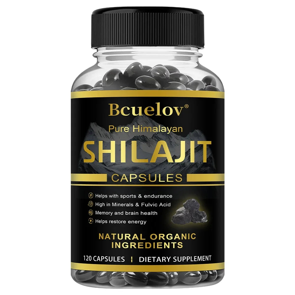 Shilajit Original Shilajits Capsule High Purity Mineral Supplements with 85+Trace Minerals Enhance Energy & Resist Stress