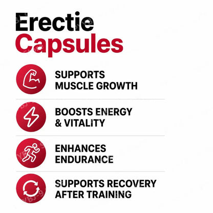 Docteat L-Arginine Ginseng Maca Capsules for Men, Energy Endurance Muscle Growth & Recovery Support, Gentle, 60 Capsules