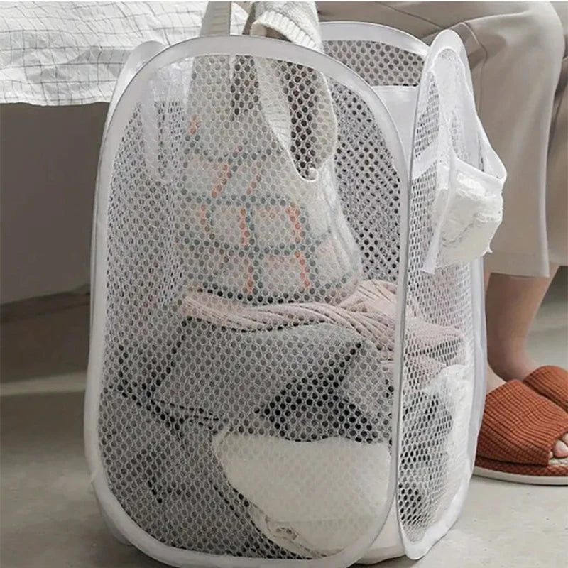 Household Dirty Clothes Basket Foldable Storage Basket University Dormitory Living Room Storage Bucket Laundry Bag