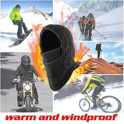 New Fashion Warm Cap Winter Men Women Hats Waterproof Thermal Fleece Balaclava Hat Hooded Neck Warmer Hiking Scarves Hats