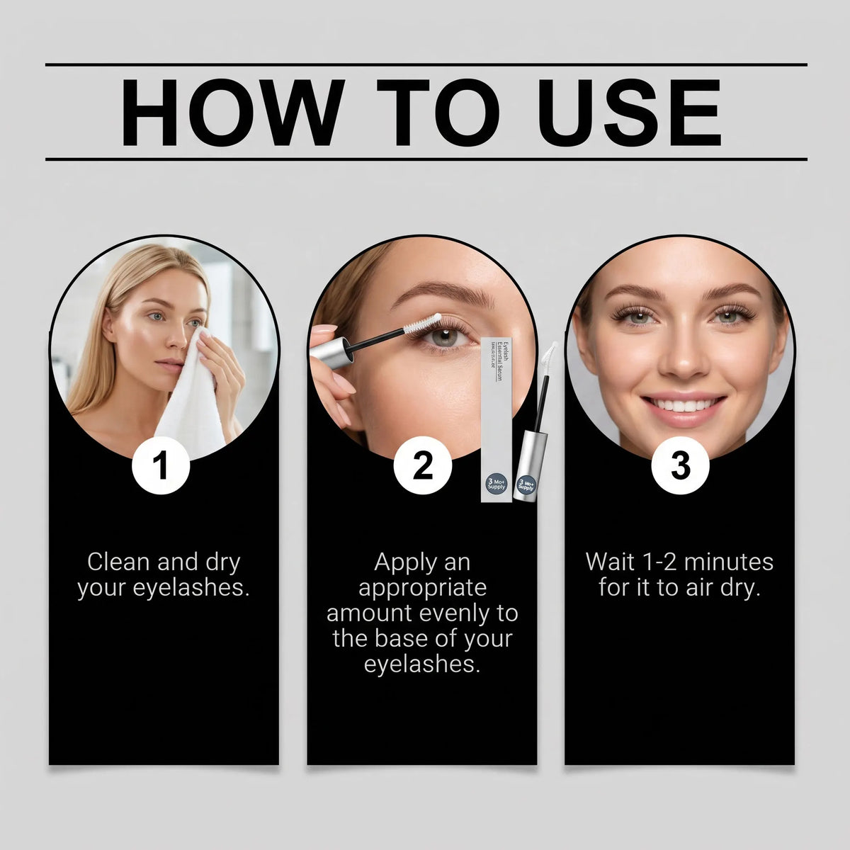 Eyelash Essential Serum 15ml Nourishing Lash Care Liquid for Natural Curl Thicker Fuller Longer Eyelashes Lash Care Products