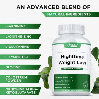 Nighttime Weight Loss Supplements - Appetite Suppressant, Burns Fat, Improves Digestion, Promotes Sleep and Relaxation
