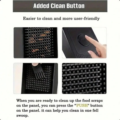 [Black Vegetable Slicer] 16-In-1 Multi-Functional Vegetable Chopper, Professional Onion Dicer, Kitchen Food Slicer And Dicer With 8 Replaceable Blades & Storage Container, Ideal Gift For Kitchen Lovers