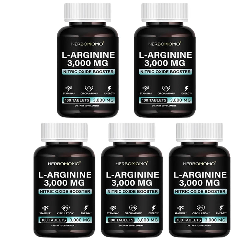 L Arginine 3000mg Tablets Maximum Dose L-Arginine Nitric Oxide Supplement for Supporting Energy - Nitric Oxide Booster