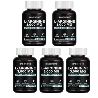 L Arginine 3000mg Tablets Maximum Dose L-Arginine Nitric Oxide Supplement for Supporting Energy - Nitric Oxide Booster