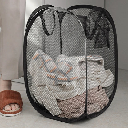 Household Dirty Clothes Basket Foldable Storage Basket University Dormitory Living Room Storage Bucket Laundry Bag