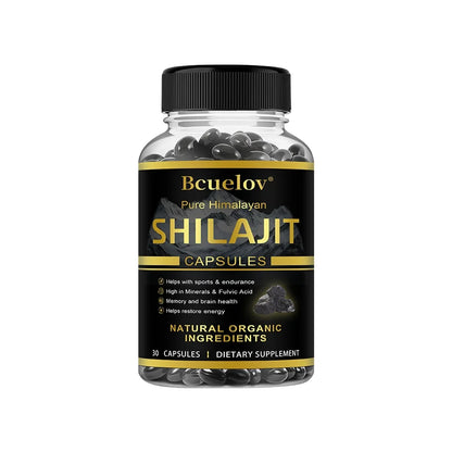 Shilajit Original Shilajits Capsule High Purity Mineral Supplements with 85+Trace Minerals Enhance Energy & Resist Stress